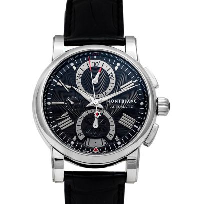 【MONTBLANC】モンブラン スター4810 腕時計 クロノグラフ 自動巻き SS 黒文字盤 U0102376/md15436kw