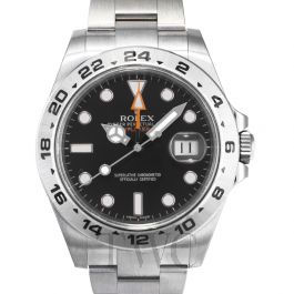 ロレックス ROLEX エクスプローラー2 216570 ブラック SS メンズ 腕時計