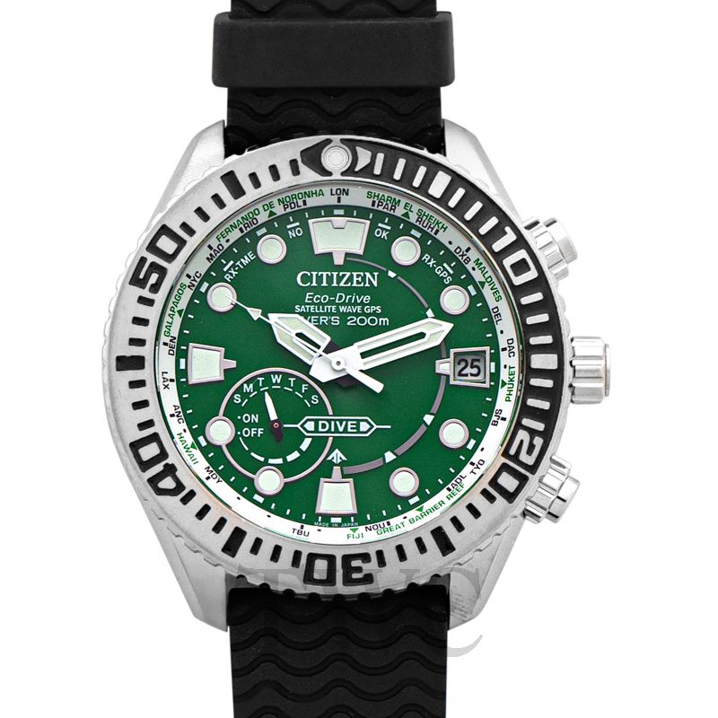 メンズCITIZEN シチズン プロマスター グリーン 腕時計 品 美品