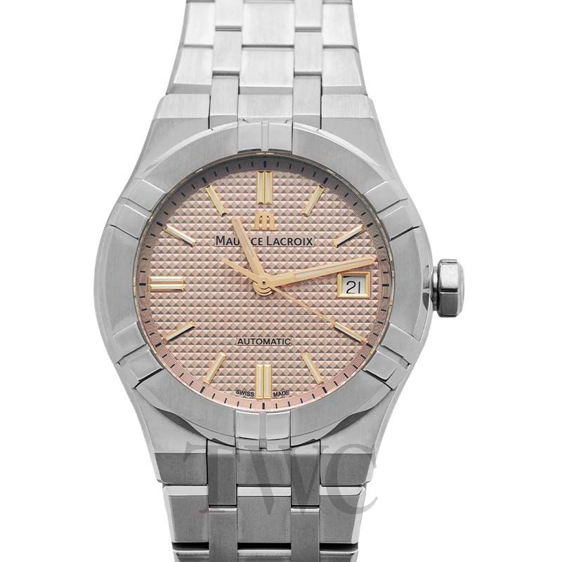 モーリス・ラクロア MAURICE LACROIX アイコン　オートマティック AI6007-SS002-731-1 エクリュ(ピンクベージュ） ステンレススチール メンズ 腕時計